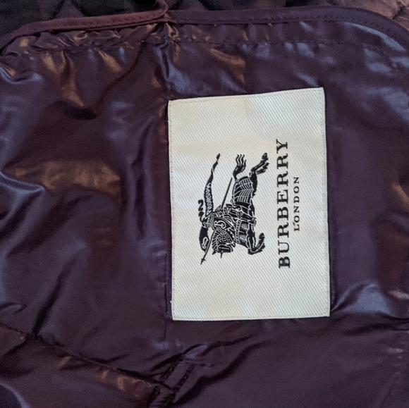 BURBERRY Coat, SM, 4, 36, Purple - Picture 7 of 9